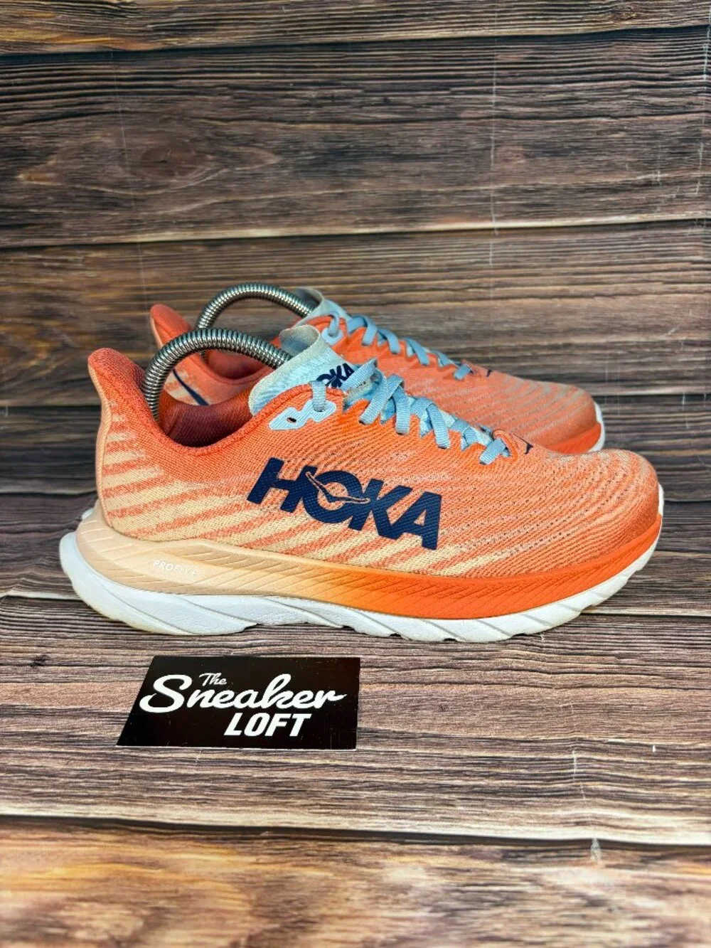 Hoka One One Mach 5‎ Women's Athletic Running Shoes Camellia Peach Size 8